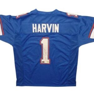 Percy Harvin Autographed Florida Gators (Blue #1) Custom Jersey