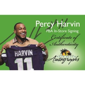 Percy Harvin Autographed Florida Gators (Blue #1) Custom Jersey