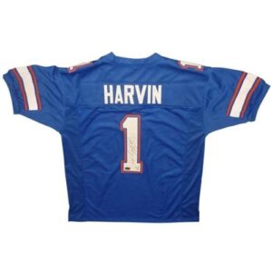 Percy Harvin Autographed Florida Gators (Blue #1) Custom Jersey