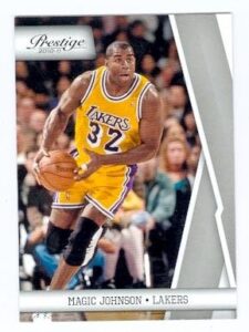 magic johnson basketball card (los angeles lakers) 2010 prestige #139