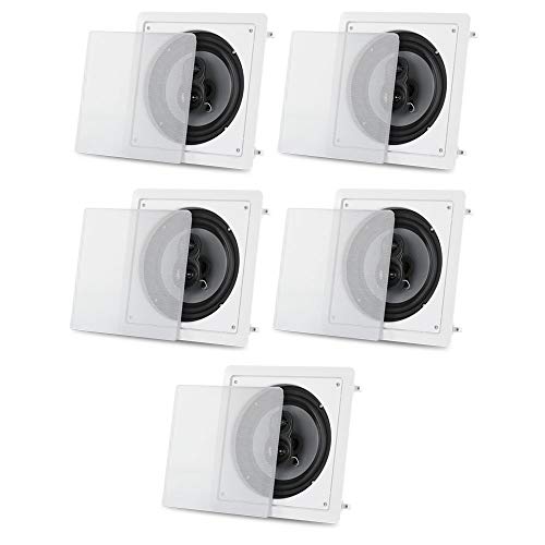 Acoustic Audio CS-I83S in Wall/Ceiling 8" Home Theater 5 Speaker Set 3 Way 1750 Watt CS-I83S-5S