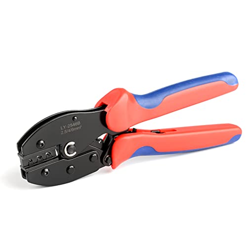 iCrimp Solar PV Panel Crimping Tool Kit, c/w Solar Connector Crimper works for AWG14-10,2.5/4/6mm², Solar Connectors, Wire Cable Cutter, Solar Spanner Wrench, All in One Oxford Bag