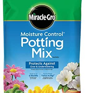 Miracle-Gro Moisture Control Potting Mix, Potting Soil for Container Plants, Protects Against Over and Underwatering, 16 qt.