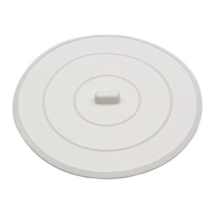 danco flat suction sink stopper, 5 inch, white, 1-pack (89042)