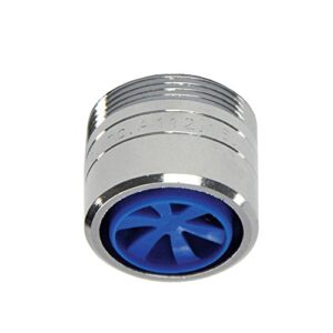 danco 1.5 gpm dual thread water saving faucet aerator, blue/chrome, 10487