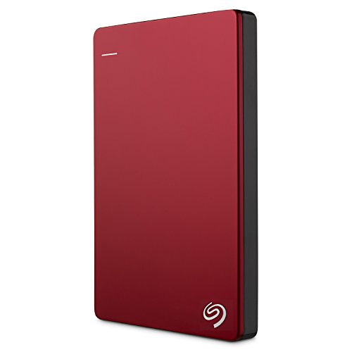 Seagate Backup Plus Slim Portable (1TB) USB 3.0 2.5" External Hard Drive - Red