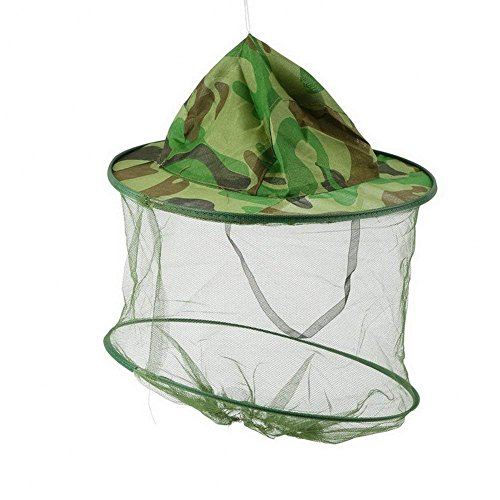 NYKKOLA 2Pack Camouflage Beekeeper Beekeeping Cap Hat with Head Net Mesh Face Protection Outdoor Fishing Equipment Beekeeping Supplies