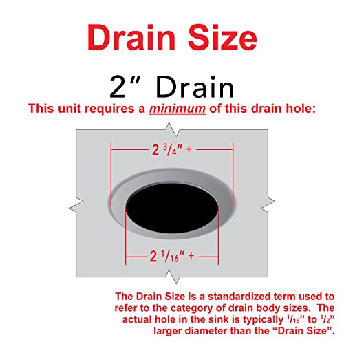 Ambassador Marine Sink Drain with Ultra Mirror Finish