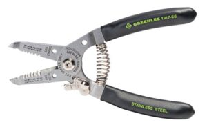 greenlee hand tools stainless steel wire stripper (1917-ss), 16-26awg