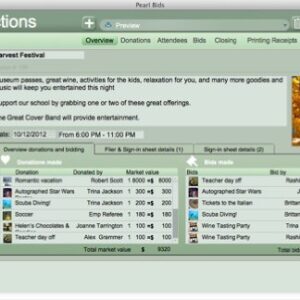Silent Auction Pearl Bids for Windows