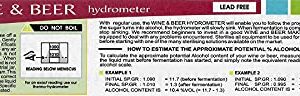 Hydrometer - Triple Scale Hydrometer for Home Brewing - Beer and Wine