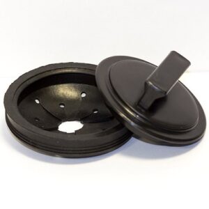 wholesale plumbing supply 1 disposal stopper w/guard, fits whirlaway, 3" od, black