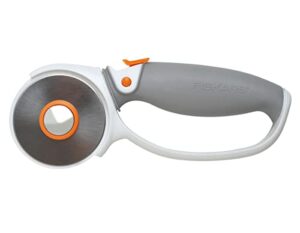 fiskars titanium rotary cutter, Ø 60 mm, for right- and left-handed users, orange/white/grey, 1004753