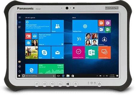 Panasonic Toughpad FZ-G1 Rugged Tablet Win 10 PRO Intel Core i5 3437U 1.90GHz vPro 10.1 Inch WUX G1AABGCLM