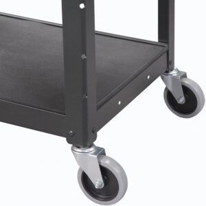 Global Industrial Steel Audio Visual & Instrument Cart - Black