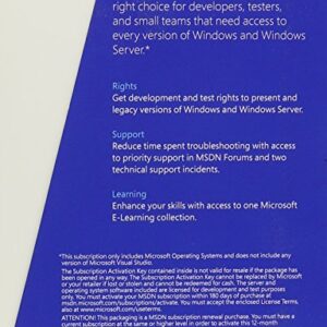 Microsoft MSDN OS Retail 2013 English Programs Medialess Renewal