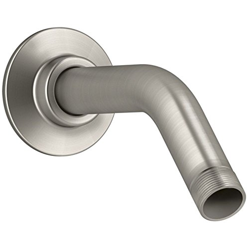 KOHLER K-7395-BN MasterShower Showerarm and Flange, 5-3/8-Inch Long, Vibrant Brushed Nickel