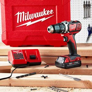 Milwaukee 2606-22CT M18 Cordless Drill/Driver Kit, 18 V, Red