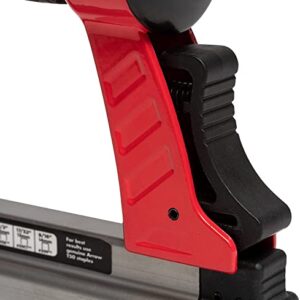 Arrow PT50 Oil-Free Pneumatic Staple Gun, Professional Heavy-Duty Stapler for Wood, Upholstery, Carpet, Wire Fencing, Fits 1/4”, 5/16”, 3/8", 1/2", 9/16” Staples , Red