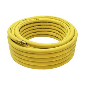 goodyear 50' x 3/8" professional rubber air hose yellow, 300 psi