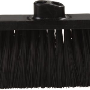 SPARTA 3685403 Flo-Pac Duo Sweep Stiff Filament Light Industrial Broom Head, Polypropylene Bristles, 11" Trim x 11" Width Bristle, 7" Overall Length, Black (Pack of 12)