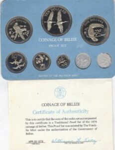 coinage of belize 1979 proof set
