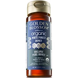 Golden Blossom 100% Organic White Forest Pure Honey (732624) 12 oz