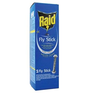 raid fly stick, pack of 6, each trap catches up to 150 flies, indoor and outdoor use