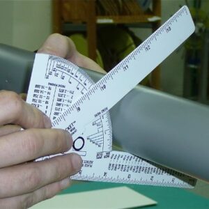 Pipe Caliper/Diameter Caliper and Ruler - Fractional - 3 Pack - White Styrene