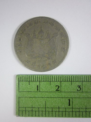 Old coins thailand 1 Baht 1962 coin thai King Rama IX Antiques Collectibles coin Bangkok 2