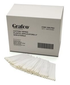 graham-field 1599-pn6 grafco cotton-tipped plastic applicators, 6" long qtips, pack of 100