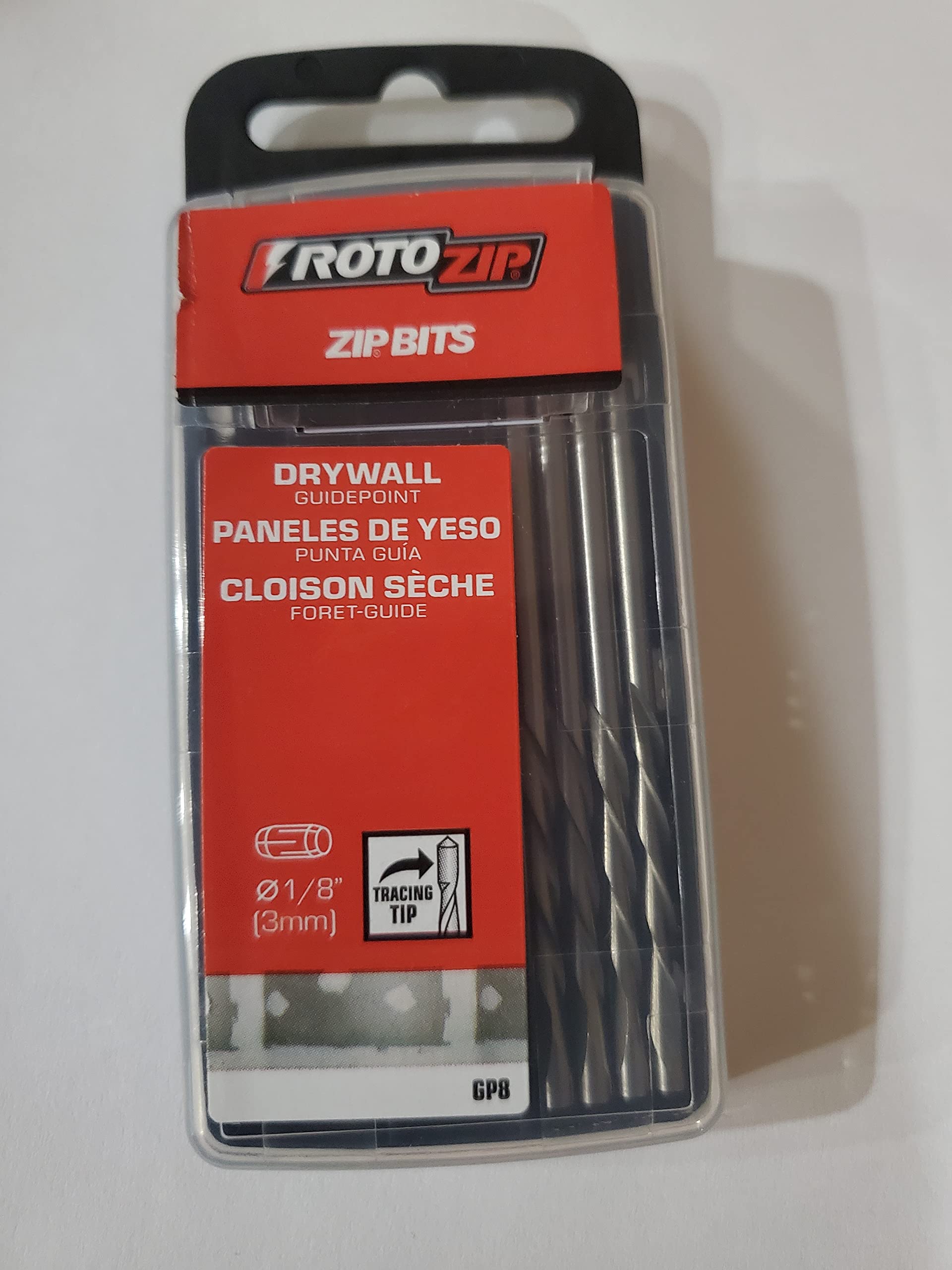 Rotozip GP8 1/8" Guidepoint Zip Bits 8 Count