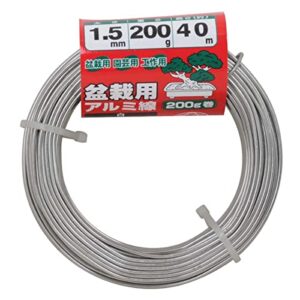 Safety 3 Bonsai Aluminum Wire 7.1 oz (200 g) Roll, White, 0.06 inches (1.5 mm)