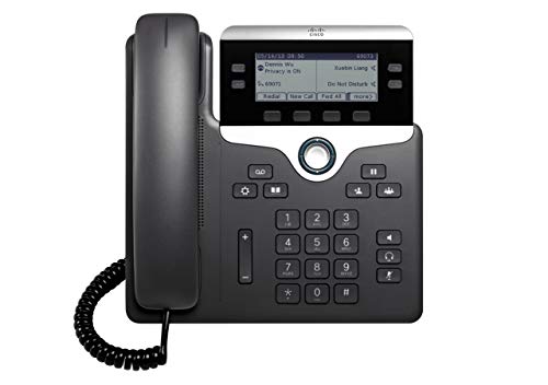 Cisco CP-7841-K9= 7800 Series Voip Phone (Power Supply Not Included), black