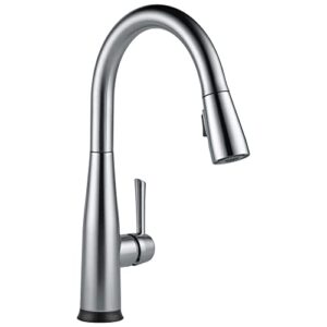 delta faucet essa touch kitchen faucet brushed nickel, kitchen faucets with pull down sprayer, kitchen sink faucet, touch faucet for kitchen sink, touch2o technology, arctic stainless 9113t-ar-dst