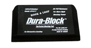 dura-block (af4417) hook & loop black 5.25" sanding block