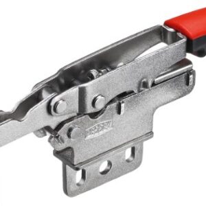 BESSEY STC-HV20 Horizontal Auto-Adjust Toggle Nickel Plated Clamp Vertical Flange, Silver