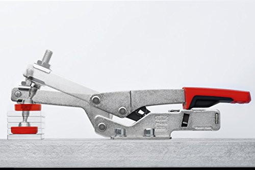 BESSEY STC-HV20 Horizontal Auto-Adjust Toggle Nickel Plated Clamp Vertical Flange, Silver