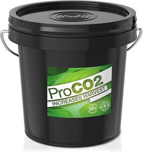 co2 for indoor grow tent - ready to use - carbon dioxide boost for indoor grow rooms - from sprouting to vegetative growth through flowering - one xl bucket covers up to an 3'x3’ tent