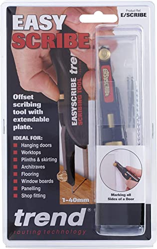 Trend EasyScribe Scribing Tool, Accurate Scribing Solution for Carpenters, Joiners, Tilers, Kitchen & Shop Fitters, E/SCRIBE