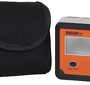 Johnson Level & Tool 1886-0000 Magnetic Digital Angle Locator w/ 2 Buttons, Orange, 1 Locator