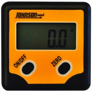 Johnson Level & Tool 1886-0100 Professional Magnetic Digital Angle Locator w/ 2 Buttons, Orange, 1 Locator