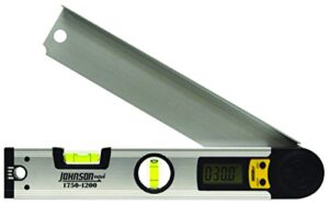 johnson level & tool 1750-1200 digital angle locator, 12", silver, 1 locator