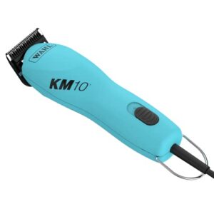 wahl professional animal km10 2-speed brushless motor pet, dog, and horse clipper kit - turquoise