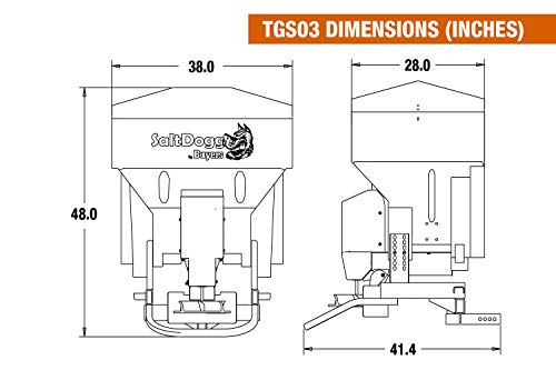 SaltDogg TGS03 8 Cubic Foot Tailgate Salt Spreader