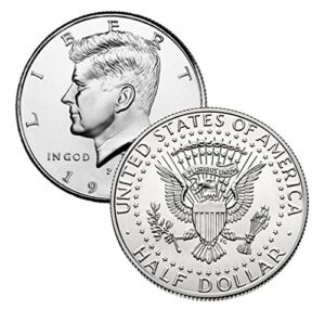 1991 p, d kennedy half dollar 2 coin set uncirculated