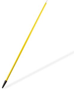 sparta 4022004 spectrum fiberglass broom handle, mop handle, replacement handle with acme threaded tip for commercial cleaning, 60 inches, yellow