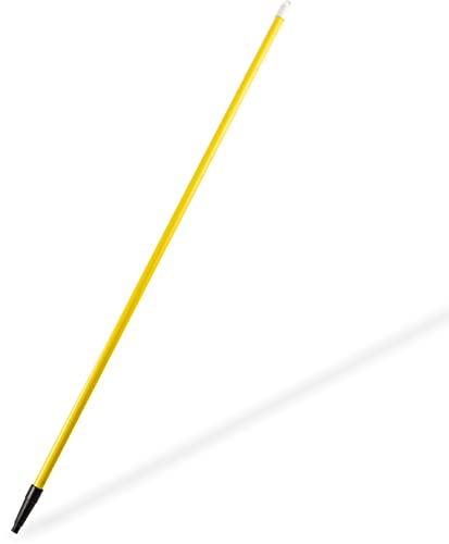 SPARTA 4022004 Spectrum Fiberglass Broom Handle, Mop Handle, Replacement Handle With Acme Threaded Tip For Commercial Cleaning, 60 Inches, Yellow