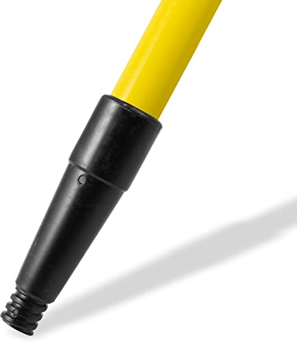 SPARTA 4022004 Spectrum Fiberglass Broom Handle, Mop Handle, Replacement Handle With Acme Threaded Tip For Commercial Cleaning, 60 Inches, Yellow