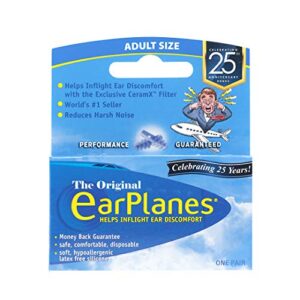 earplanes ear plugs 1 pair (pack of 6)